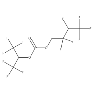 2,2,3,4,4,4-Hexafluorobutyl hexafluoroisopropyl carbonate结构式
