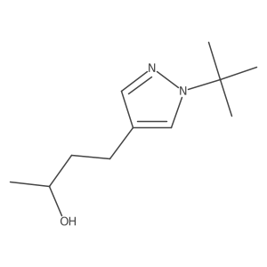 4-(1-tert-butyl-1H-pyrazol-4-yl)butan-2-ol结构式