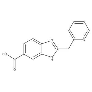 2-(Pyridin-2-ylmethyl)-1H-benzo[d]imidazole-6-carboxylic acid Structure