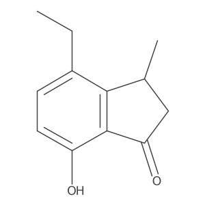 4-Ethyl-7-hydroxy-3-methylindan-1-one Structure