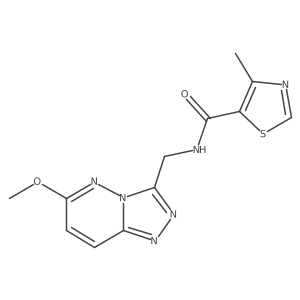 N-((6-methoxy-[1,2,4]triazolo[4,3-b]pyridazin-3-yl)methyl)-4-methylthiazole-5-carboxamide结构式