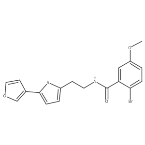 2-bromo-N-(2-(5-(furan-3-yl)thiophen-2-yl)ethyl)-5-methoxybenzamide Structure