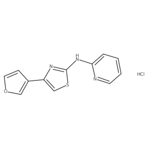 4-(furan-3-yl)-N-(pyridin-2-yl)thiazol-2-amine hydrochloride Structure