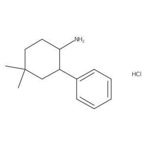 4,4-Dimethyl-2-phenylcyclohexan-1-amine hydrochloride Structure