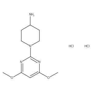 1-(4,6-Dimethoxypyrimidin-2-yl)piperidin-4-amine dihydrochloride Structure