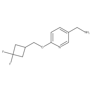 (6-((3,3-Difluorocyclobutyl)methoxy)pyridin-3-yl)methanamine结构式