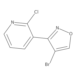3-(4-Bromo-1,2-oxazol-3-yl)-2-chloropyridine Structure