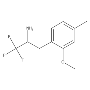 1,1,1-Trifluoro-3-(2-methoxy-4-methylphenyl)propan-2-amine Structure