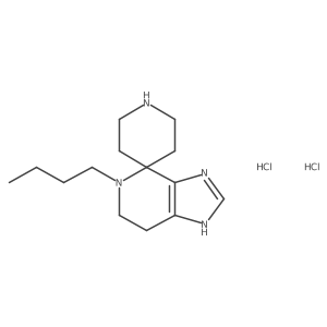 5-Butyl-1,5,6,7-tetrahydrospiro[imidazo[4,5-c]pyridine-4,4'-piperidine] dihydrochloride Structure