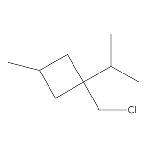 1-(Chloromethyl)-3-methyl-1-(propan-2-yl)cyclobutane结构式