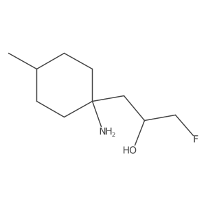 1-(1-Amino-4-methylcyclohexyl)-3-fluoropropan-2-ol Structure