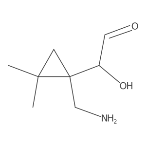 2-[1-(Aminomethyl)-2,2-dimethylcyclopropyl]-2-hydroxyacetaldehyde Structure