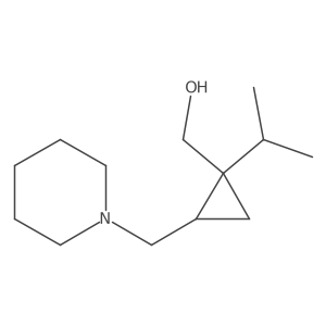 {2-[(Piperidin-1-yl)methyl]-1-(propan-2-yl)cyclopropyl}methanol Structure