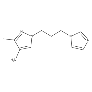 1-[3-(1H-imidazol-1-yl)propyl]-3-methyl-1H-pyrazol-4-amine Structure