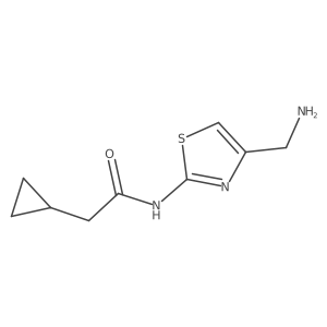 N-[4-(aminomethyl)-1,3-thiazol-2-yl]-2-cyclopropylacetamide结构式