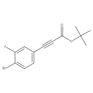 Tert-butyl 3-(4-bromo-3-fluorophenyl)prop-2-ynoate Structure