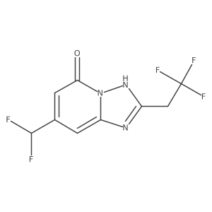 7-(Difluoromethyl)-2-(2,2,2-trifluoroethyl)-[1,2,4]triazolo[1,5-a]pyridin-5-ol Structure