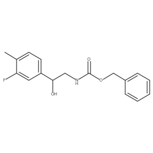 benzyl N-[2-(3-fluoro-4-methylphenyl)-2-hydroxyethyl]carbamate结构式