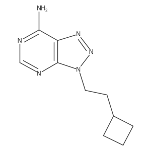 3-(2-cyclobutylethyl)-3H-[1,2,3]triazolo[4,5-d]pyrimidin-7-amine结构式