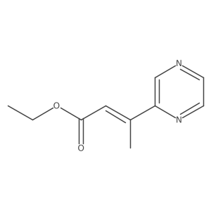 ethyl (2Z)-3-(pyrazin-2-yl)but-2-enoate Structure