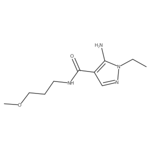 5-Amino-1-ethyl-N-(3-methoxypropyl)-1H-pyrazole-4-carboxamide Structure