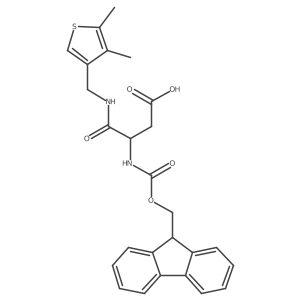 3-{[(4,5-dimethylthiophen-3-yl)methyl]carbamoyl}-3-({[(9H-fluoren-9-yl)methoxy]carbonyl}amino)propanoic acid Structure