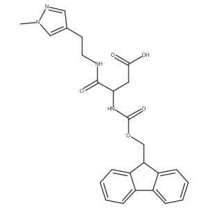 3-({[(9H-fluoren-9-yl)methoxy]carbonyl}amino)-3-{[2-(1-methyl-1H-pyrazol-4-yl)ethyl]carbamoyl}propanoic acid Structure