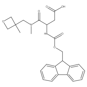 3-({[(9H-fluoren-9-yl)methoxy]carbonyl}amino)-3-{methyl[(3-methyloxetan-3-yl)methyl]carbamoyl}propanoic acid Structure