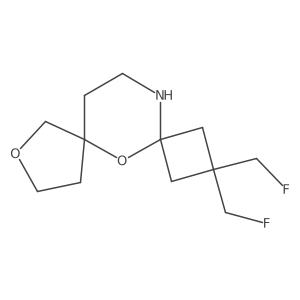 2,2-Bis(fluoromethyl)-5,8-dioxa-13-azadispiro[3.1.4^{6}.3^{4}]tridecane Structure