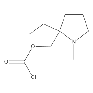 (2-Ethyl-1-methylpyrrolidin-2-yl)methyl chloroformate Structure