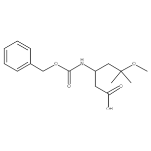 3-{[(Benzyloxy)carbonyl]amino}-5-methoxy-5-methylhexanoic acid结构式