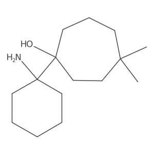 1-(1-Aminocyclohexyl)-4,4-dimethylcycloheptan-1-ol结构式