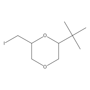 2-Tert-butyl-6-(iodomethyl)-1,4-dioxane Structure