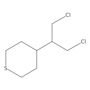 4-(1,3-Dichloropropan-2-yl)thiane Structure