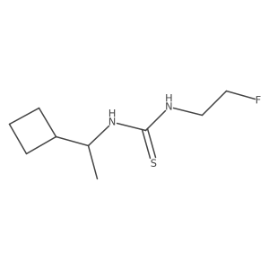 1-(1-Cyclobutylethyl)-3-(2-fluoroethyl)thiourea结构式
