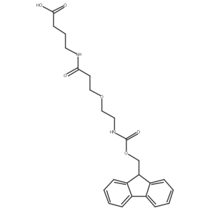 4-{3-[2-({[(9H-fluoren-9-yl)methoxy]carbonyl}amino)ethoxy]propanamido}butanoic acid结构式
