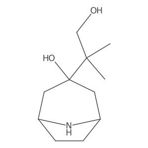 3-(1-Hydroxy-2-methylpropan-2-yl)-8-azabicyclo[3.2.1]octan-3-ol结构式