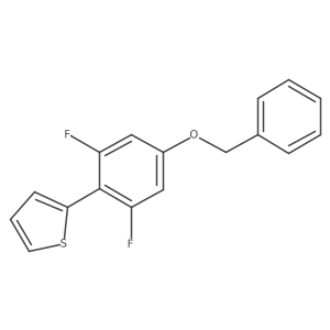 2-[4-(Benzyloxy)-2,6-difluorophenyl]thiophene Structure