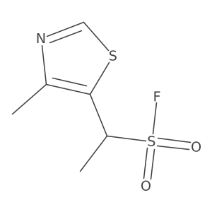 1-(4-Methyl-1,3-thiazol-5-yl)ethane-1-sulfonyl fluoride Structure