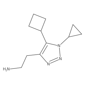 2-(5-cyclobutyl-1-cyclopropyl-1H-1,2,3-triazol-4-yl)ethan-1-amine Structure