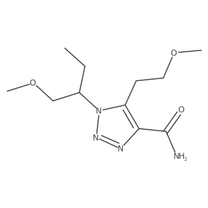 1-(1-methoxybutan-2-yl)-5-(2-methoxyethyl)-1H-1,2,3-triazole-4-carboxamide Structure