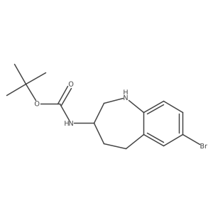 Tert-butyl N-(7-bromo-2,3,4,5-tetrahydro-1H-1-benzazepin-3-yl)carbamate Structure