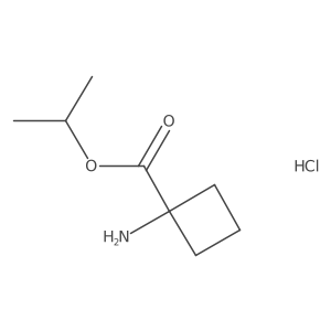 Propan-2-yl 1-aminocyclobutane-1-carboxylate;hydrochloride Structure
