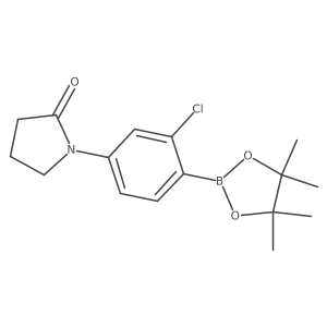 1-[3-Chloro-4-(tetramethyl-1,3,2-dioxaborolan-2-yl)phenyl]pyrrolidin-2-one Structure