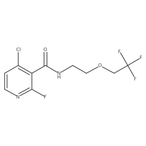 4-Chloro-2-fluoro-N-[2-(2,2,2-trifluoroethoxy)ethyl]pyridine-3-carboxamide Structure