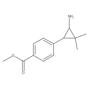 rac-methyl 4-[(1R,3S)-3-amino-2,2-dimethylcyclopropyl]benzoate Structure