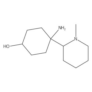4-Amino-4-(1-methylpiperidin-2-yl)cyclohexan-1-ol Structure