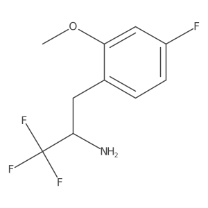 1,1,1-Trifluoro-3-(4-fluoro-2-methoxyphenyl)propan-2-amine Structure