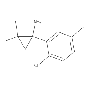 1-(2-Chloro-5-methylphenyl)-2,2-dimethylcyclopropan-1-amine Structure