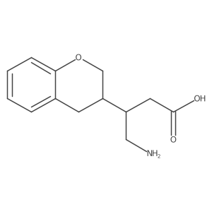 4-amino-3-(3,4-dihydro-2H-1-benzopyran-3-yl)butanoic acid结构式